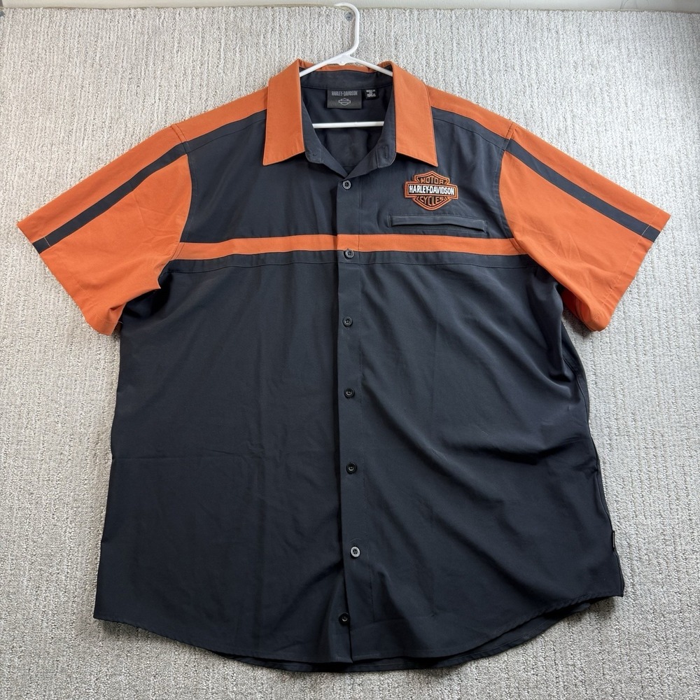 Harley Davidson Coolcore Mechanic Shirt Men's Size 2XL Motorcycles